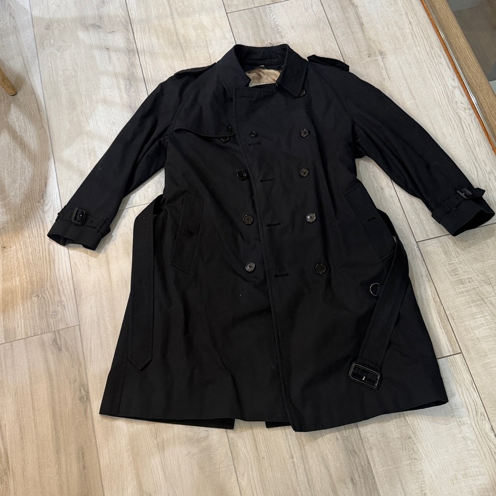 Burberry Classic Black Trench Coat Black